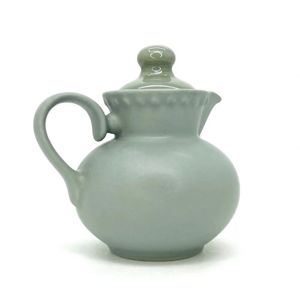 Vintage Dansk Rondure Creamer Pitcher Sage Green Made in Japan New NWT